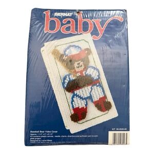 BERNAT Vintage 1991 Baby Baseball Bear Video Cover Kit (95-2626-00) BRAND NEW